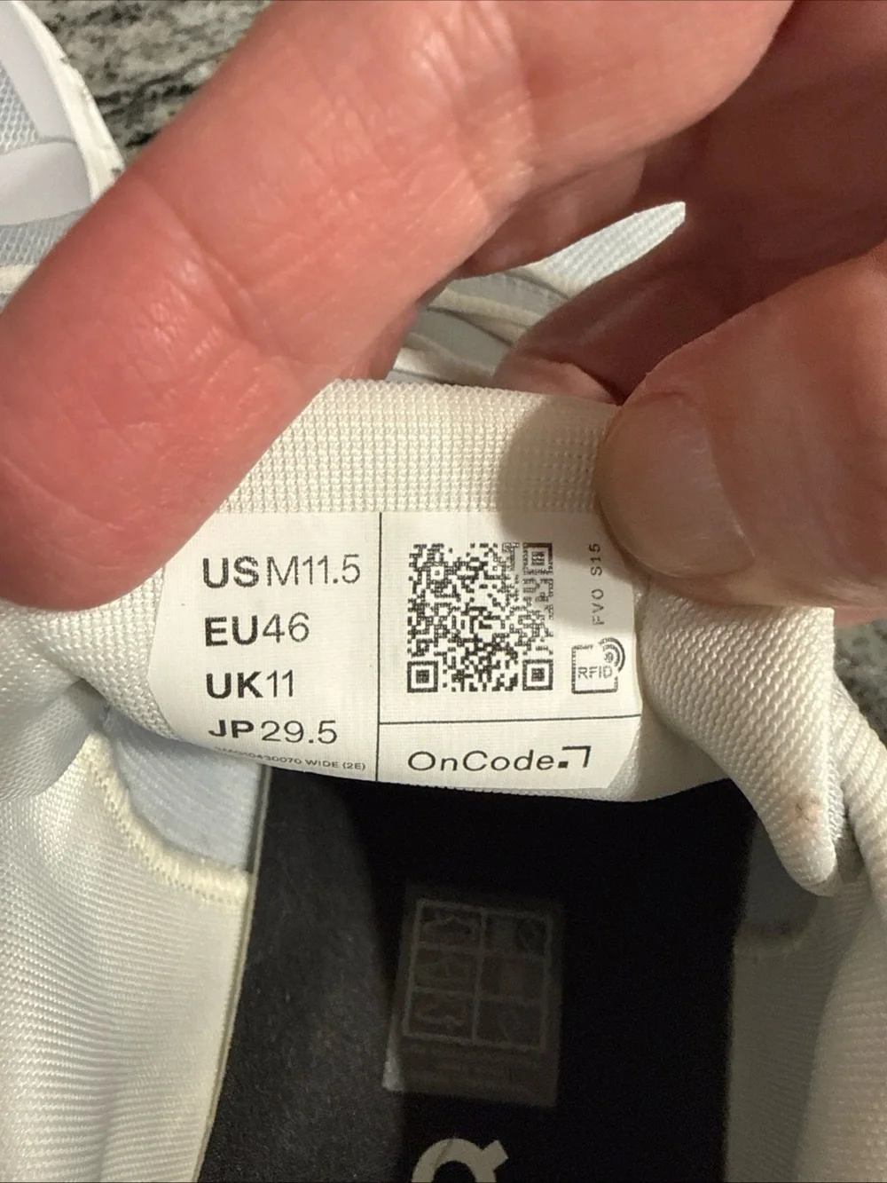On Running Men's Light Gray/White Mesh Athletic Sneakers